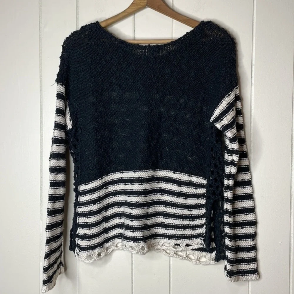 Super Cute! Free People Striped Sweater - Picture 3 of 6